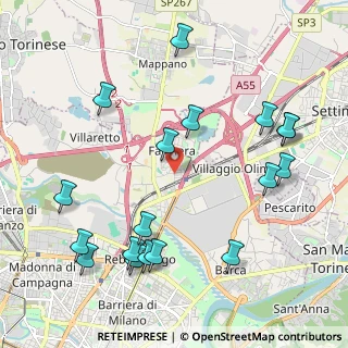 Mappa Via Tanaro, 10156 Torino TO, Italia (2.46889)