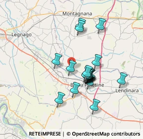 Mappa Via Giuseppe Garibaldi, 35040 Castelbaldo PD, Italia (5.849)