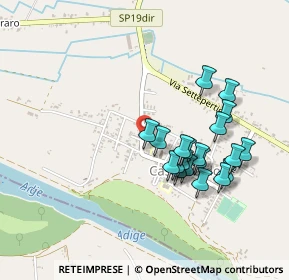 Mappa Via Giuseppe Garibaldi, 35040 Castelbaldo PD, Italia (0.4235)