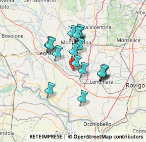 Mappa Via Giuseppe Garibaldi, 35040 Castelbaldo PD, Italia (11.084)