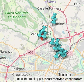 Mappa Via Benedetto Alfieri, 10078 Venaria Reale TO, Italia (3.04462)