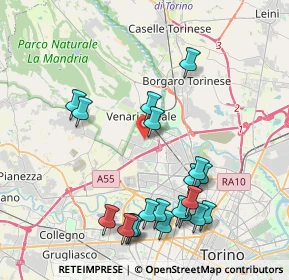 Mappa Via Benedetto Alfieri, 10078 Venaria Reale TO, Italia (4.4585)