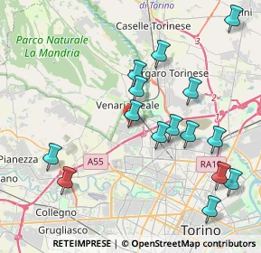 Mappa Via Benedetto Alfieri, 10078 Venaria Reale TO, Italia (4.33)