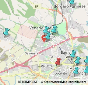 Mappa Via Benedetto Alfieri, 10078 Venaria Reale TO, Italia (3.07462)