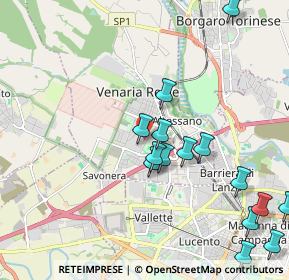 Mappa Via Benedetto Alfieri, 10078 Venaria Reale TO, Italia (2.35067)