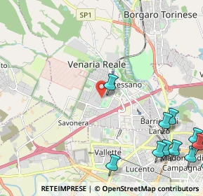 Mappa Via Benedetto Alfieri, 10078 Venaria Reale TO, Italia (3.32364)