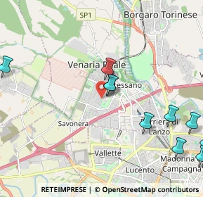 Mappa Via Benedetto Alfieri, 10078 Venaria Reale TO, Italia (2.82182)