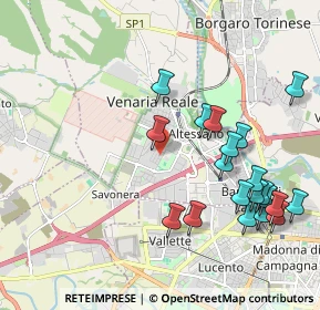 Mappa Via Benedetto Alfieri, 10078 Venaria Reale TO, Italia (2.265)