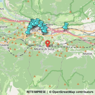 Mappa Via Terrazze, 10050 Meana di Susa TO, Italia (1.92917)
