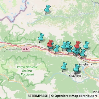 Mappa Via Francesco Perodo, 10050 Borgone Susa TO, Italia (8.038)
