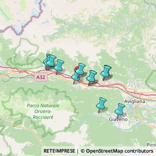 Mappa Via Francesco Perodo, 10050 Borgone Susa TO, Italia (5.575)