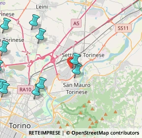 Mappa Strada S. Giorgio, 10136 Settimo Torinese TO (5.70364)