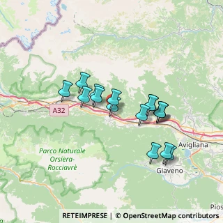 Mappa Via Florio Benvenuto, 10050 Borgone Susa TO, Italia (6.04063)
