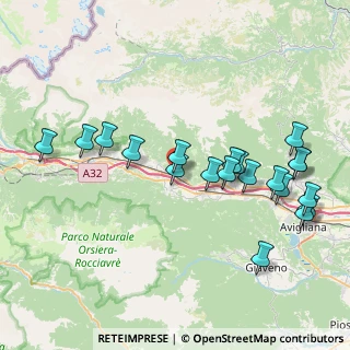 Mappa Via Florio Benvenuto, 10050 Borgone Susa TO, Italia (8.568)