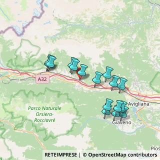 Mappa Via Florio Benvenuto, 10050 Borgone Susa TO, Italia (7.365)