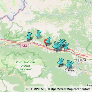 Mappa Via Florio Benvenuto, 10050 Borgone Susa TO, Italia (6.57375)