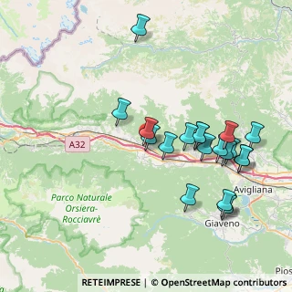 Mappa Via Florio Benvenuto, 10050 Borgone Susa TO, Italia (8.087)