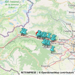 Mappa Via Florio Benvenuto, 10050 Borgone Susa TO, Italia (9.85333)