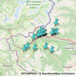 Mappa Via Torino, 10050 Chiomonte TO, Italia (9.2935)