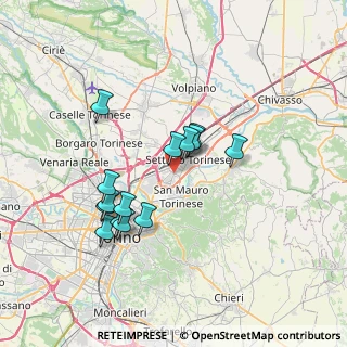 Mappa Via S. Giusto, 10036 Settimo Torinese TO, Italia (6.35143)