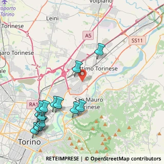 Mappa Via S. Giusto, 10036 Settimo Torinese TO, Italia (5.255)