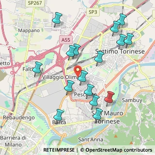 Mappa Via P. L. Nervi, 10036 Settimo Torinese TO, Italia (2.13125)