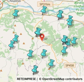 Mappa SP458, 10020 Casalborgone TO, Italia (4.7465)