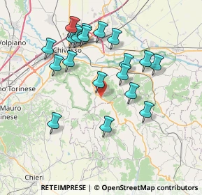 Mappa SP458, 10020 Casalborgone TO, Italia (7.408)