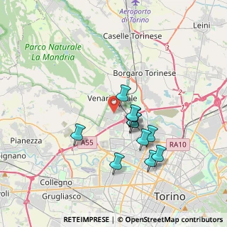 Mappa Via C. Pavese, 10078 Venaria Reale TO, Italia (3.08727)