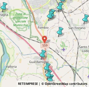 Mappa Strada Statale 9 Via Emilia, 26861 Fombio LO, Italia (3.14071)