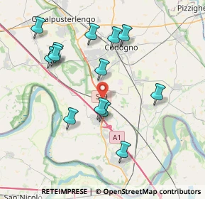 Mappa Strada Statale 9 Via Emilia, 26861 Fombio LO, Italia (3.88077)