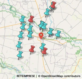 Mappa Via Po, 26034 Piadena CR, Italia (6.8335)