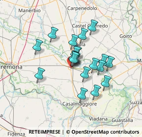 Mappa Via Po, 26034 Piadena CR, Italia (10.124)