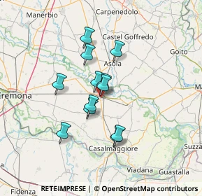 Mappa Via Po, 26034 Piadena CR, Italia (10.185)