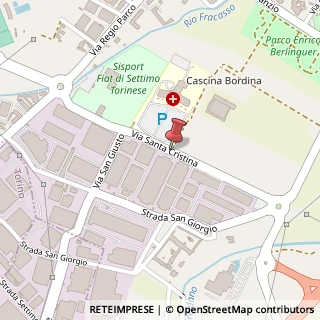 Mappa Via Santa Cristina, 10036 Settimo Torinese TO, Italia, 10036 Settimo Torinese, Torino (Piemonte)