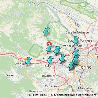 Mappa Cascina Diletta, 10044 Pianezza TO, Italia (7.95059)