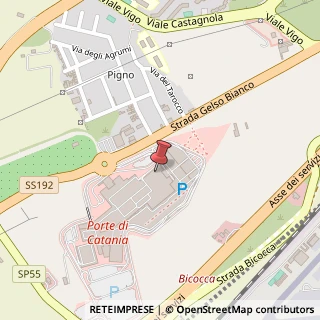 Mappa Via Gelso Bianco c/o Centro Commerciale Porte di Catania, 95121 Catania CT, Italia, 95121 Catania, Catania (Sicilia)