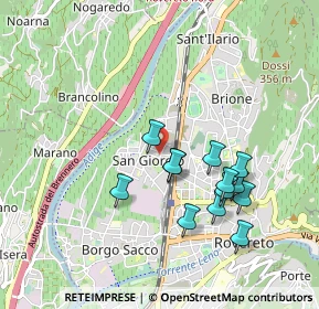 Mappa Via Baroni Cavalcabò, 38068 Rovereto TN, Italia (0.85769)