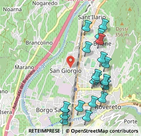 Mappa Via Baroni Cavalcabò, 38068 Rovereto TN, Italia (1.106)