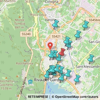 Mappa Via San Cassiano, 38066 Riva del Garda TN, Italia (1.088)