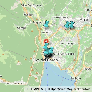 Mappa Via San Cassiano, 38066 Riva del Garda TN, Italia (1.33667)