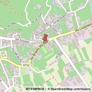 Mappa Via Brigata Mazzini, 15, 31010 Farra di Soligo TV, Italia, 31010 Farra di Soligo, Treviso (Veneto)