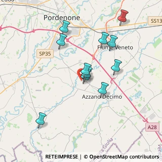 Mappa Italia, 33082 Azzano Decimo PN, Italia (3.51273)