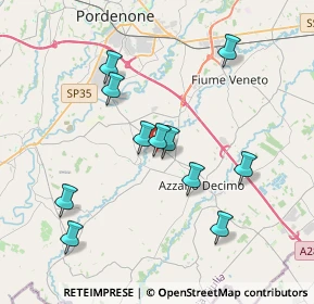 Mappa Italia, 33082 Azzano Decimo PN, Italia (3.57182)