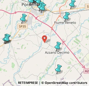 Mappa Italia, 33082 Azzano Decimo PN, Italia (6.4485)