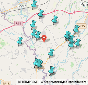 Mappa SP15, 33070 Brugnera PN, Italia (4.175)