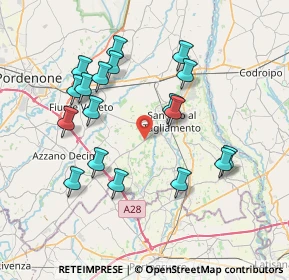 Mappa Loc Pissarelle, 33078 San Vito al Tagliamento PN, Italia (7.39444)