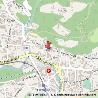 Mappa Via Giuseppe Verdi,  34, 21036 Cittiglio, Varese (Lombardia)