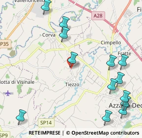 Mappa Via Corva, 33082 Azzano Decimo PN, Italia (2.72385)
