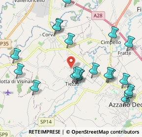Mappa Via Corva, 33082 Azzano Decimo PN, Italia (2.2645)